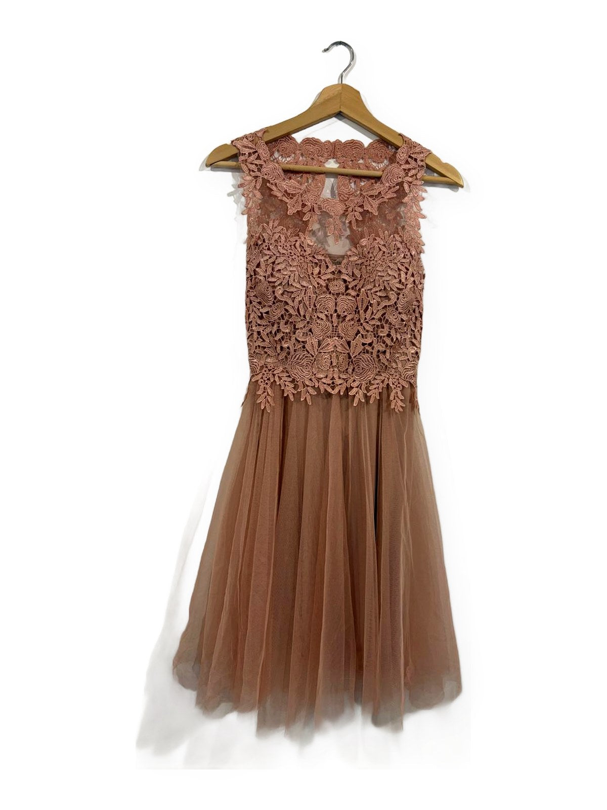 Vestido Hada rosado de encaje