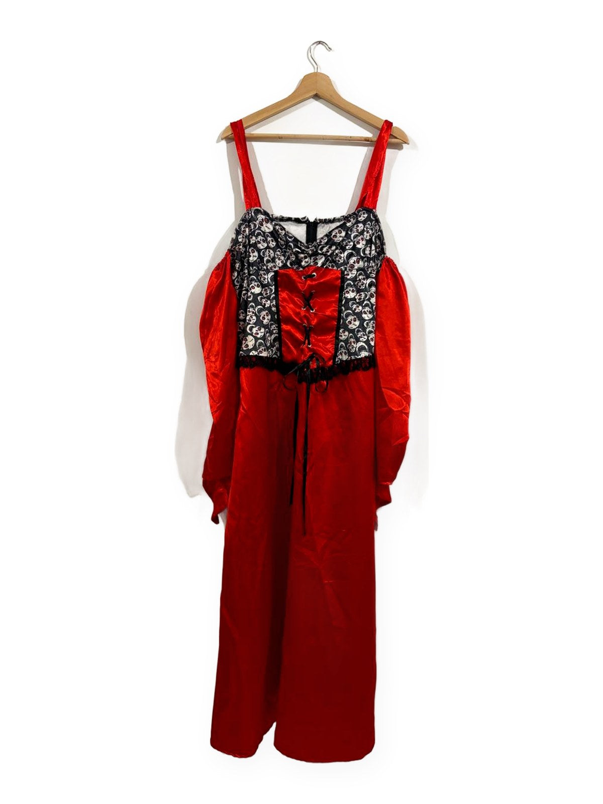 Vestido Vampiresa rojo y negro